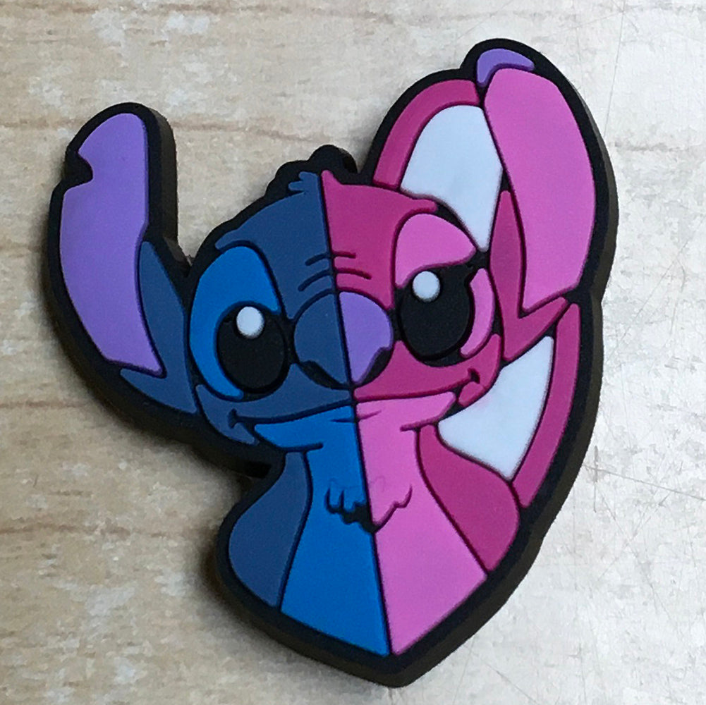Stitch & Angel Rubber Shoe Charms